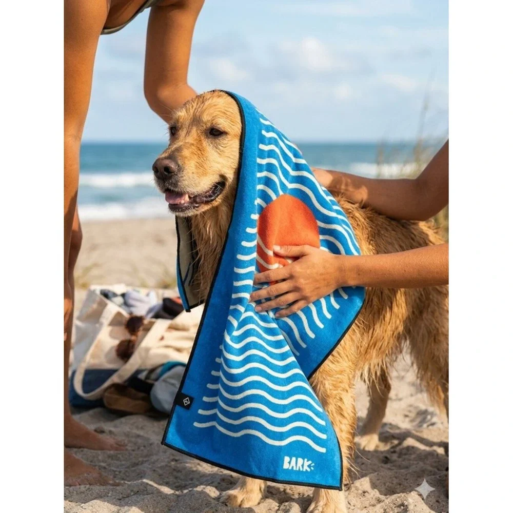 Nomadix Mini Towel Bark Blue Orange Sun Graphic Quick Dry Recycled 16x40 NEW